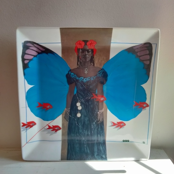 LAST ONE Jorge Severino Arte de Cafe 11" serving plate - Picture 9 of 10